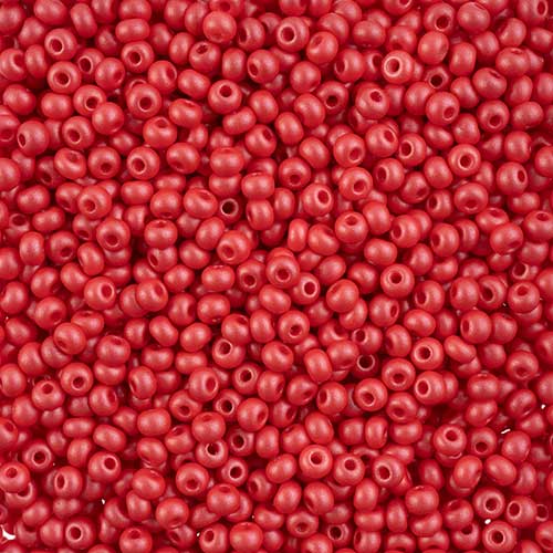 Czech Seed Beads - 6/0 - Permalux Red (Tube)