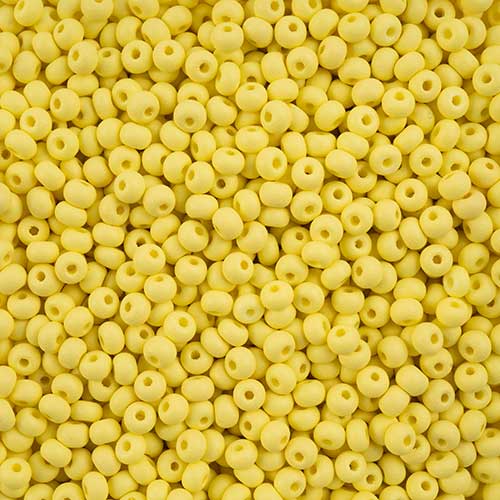 Czech Seed Beads - 6/0 - Permalux Light Yellow Matte (Tube)