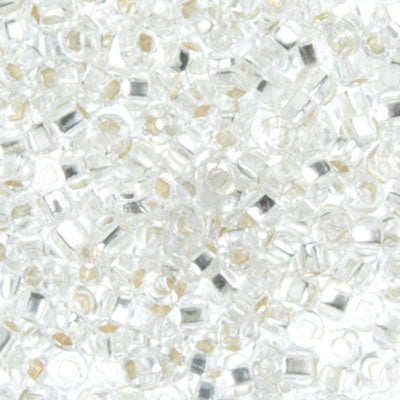 Czech Seed Beads - 8/0 - Silver Lined Crystal (22g)