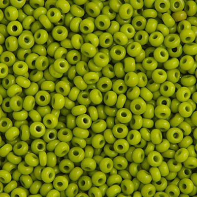 Czech Seed Beads - 10/0 - Opaque Olive Green (22g)