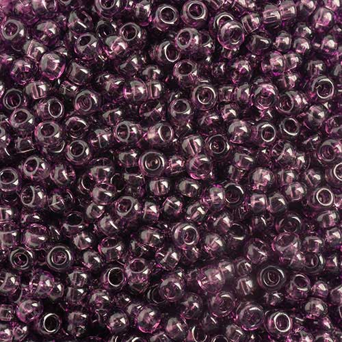 Czech Seed Beads - 10/0 - Transparent Amethyst (22g)
