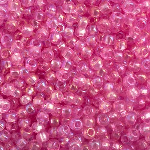 Czech Seed Beads - 10/0 - Transparent Lilac Rainbow AB (22g)