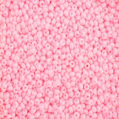 Czech Seed Beads - 10/0 - Opaque Dyed Pink (22g)