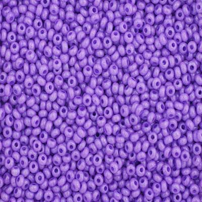 Czech Seed Beads - 10/0 - Opaque Dyed Violet (22g)