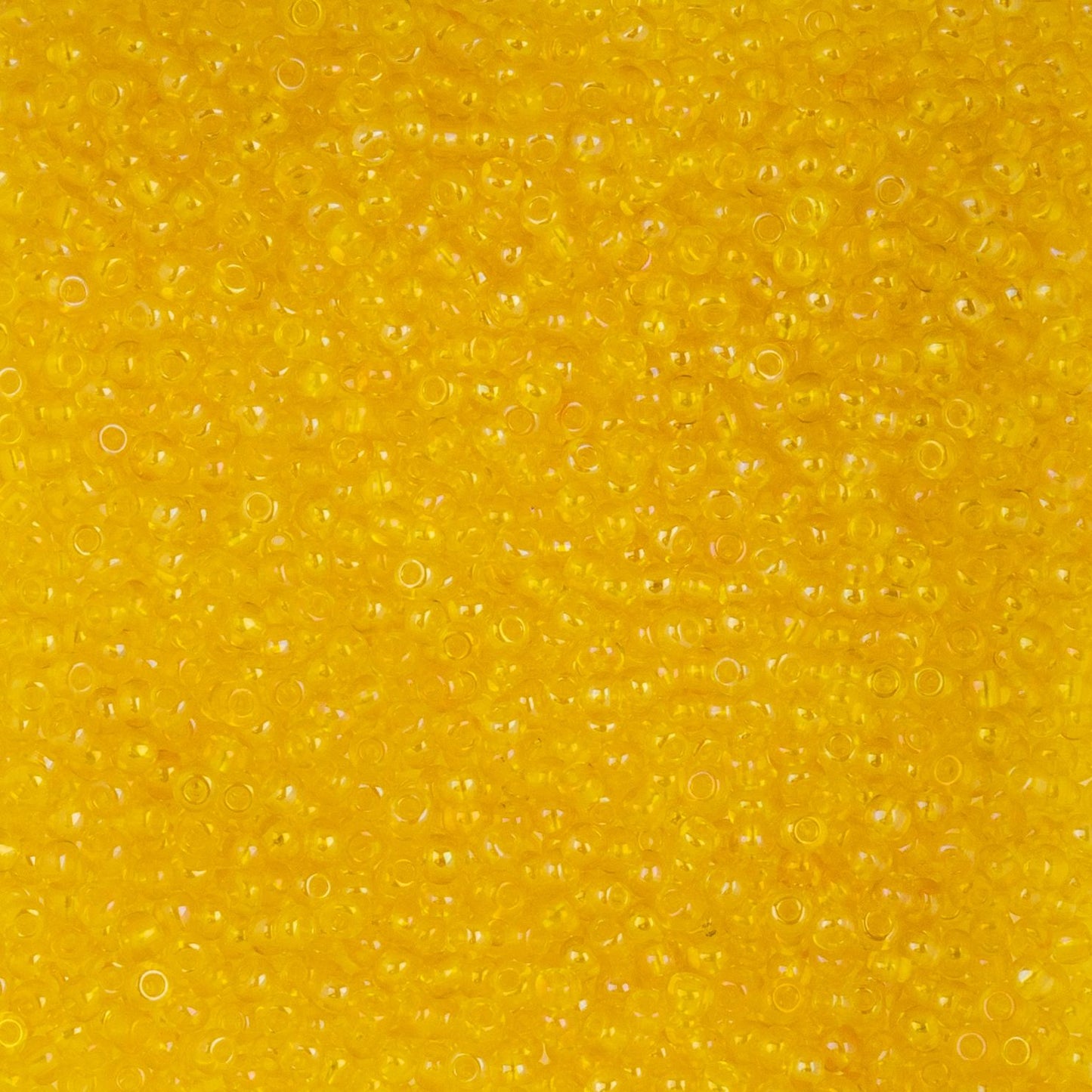 Czech Seed Beads - 10/0 - Transparent Iris Yellow (22g)