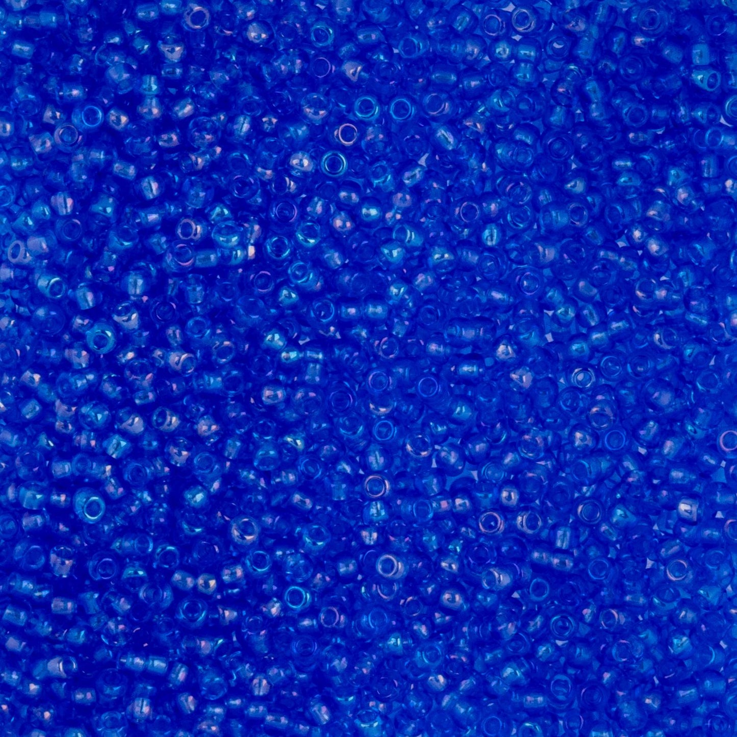 Czech Seed Beads - 10/0 - Transparent Iris Ice Blue (22g)