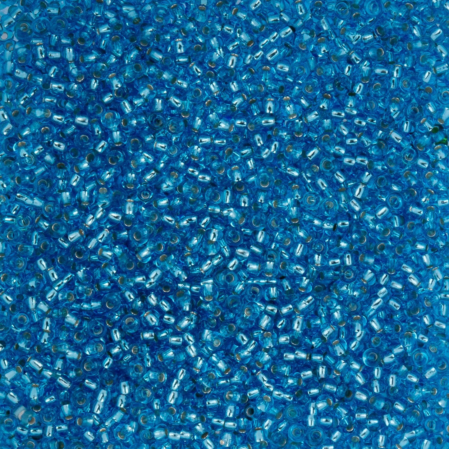 Czech Seed Beads - 10/0 - Silver Lined Aqua (22g)