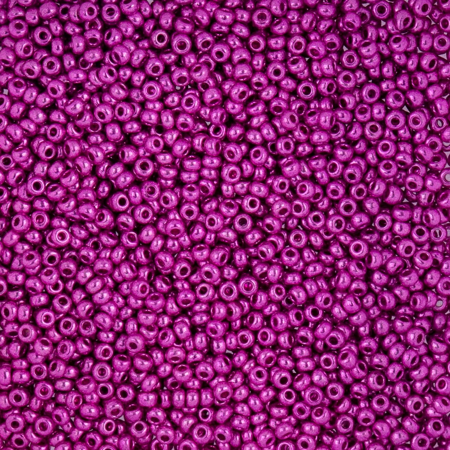 Czech Seed Beads - 10/0 - Metallic Fuchsia (22g)