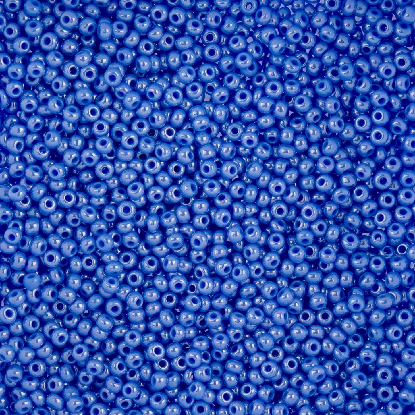 Czech Seed Beads - 10/0 - Opaque Pale Blue Luster (22g)