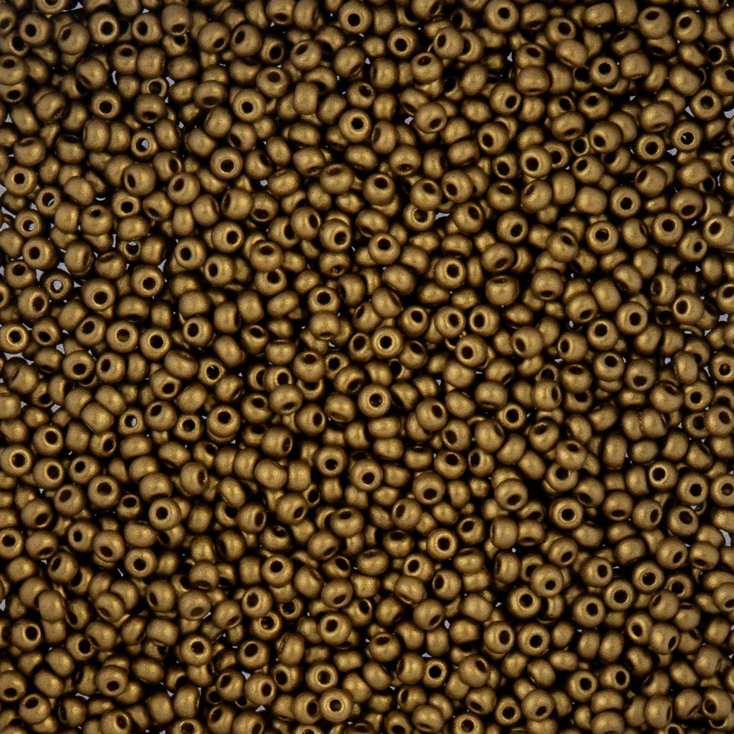 Czech Seed Beads - 10/0 - Gold Matte (22g)