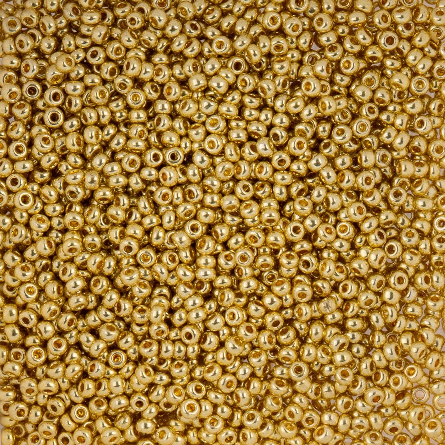 Czech Seed Beads - 10/0 - Metallic Light Gold Solgel (22g)
