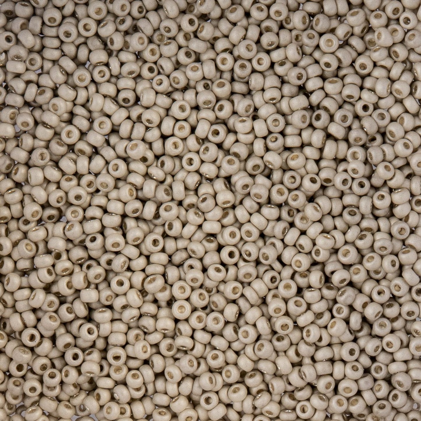 Czech Seed Beads - 10/0 - Metallic Silver Matte Terra Color (22g)