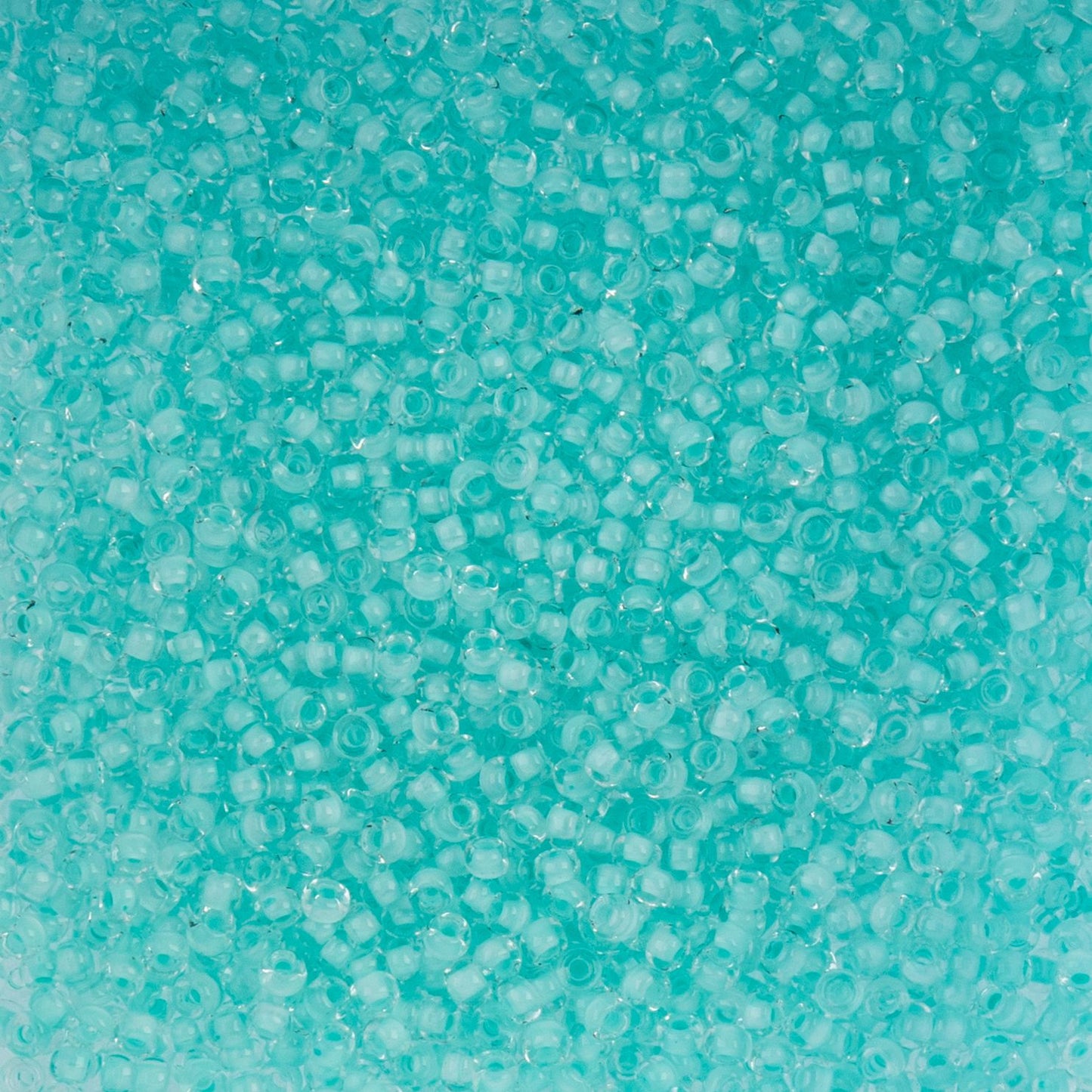 Czech Seed Beads - 10/0 - Color Lined Light Mint Terra Color (22g)