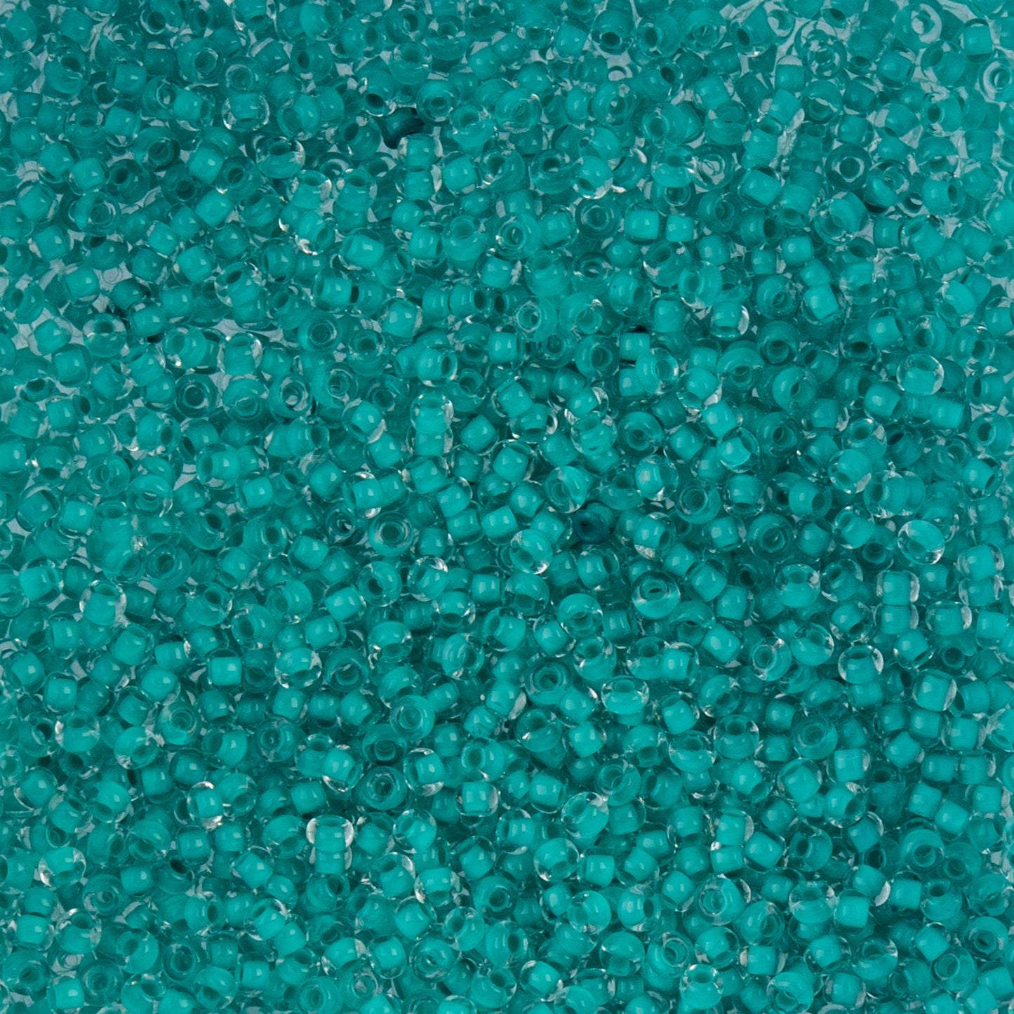 Czech Seed Beads - 10/0 - Color Lined Mint Terra Color (22g)