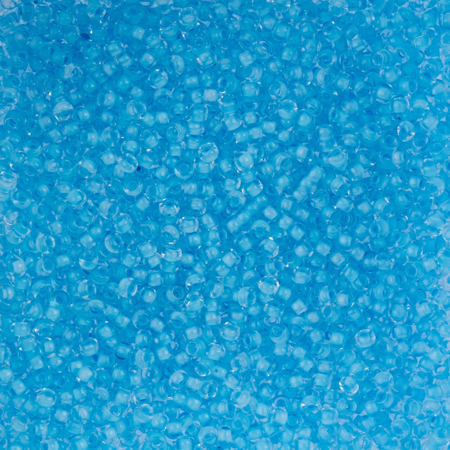 Czech Seed Beads - 10/0 - Color Lined Baby Blue Terra Color (22g)