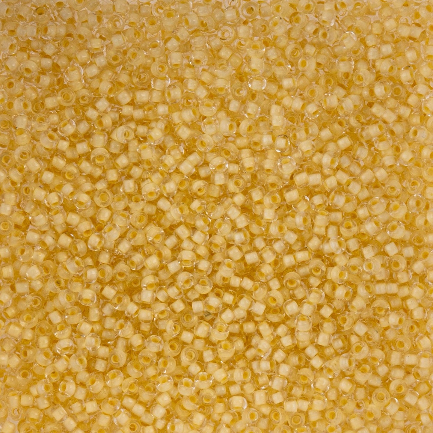 Czech Seed Beads - 10/0 - Color Lined Pale Yellow Terra Color (22g)