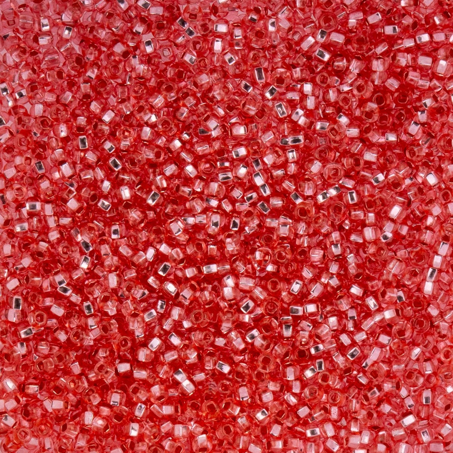 Czech Seed Beads - 10/0 - Transparent Dark Pink Dyed Solgel (22g)