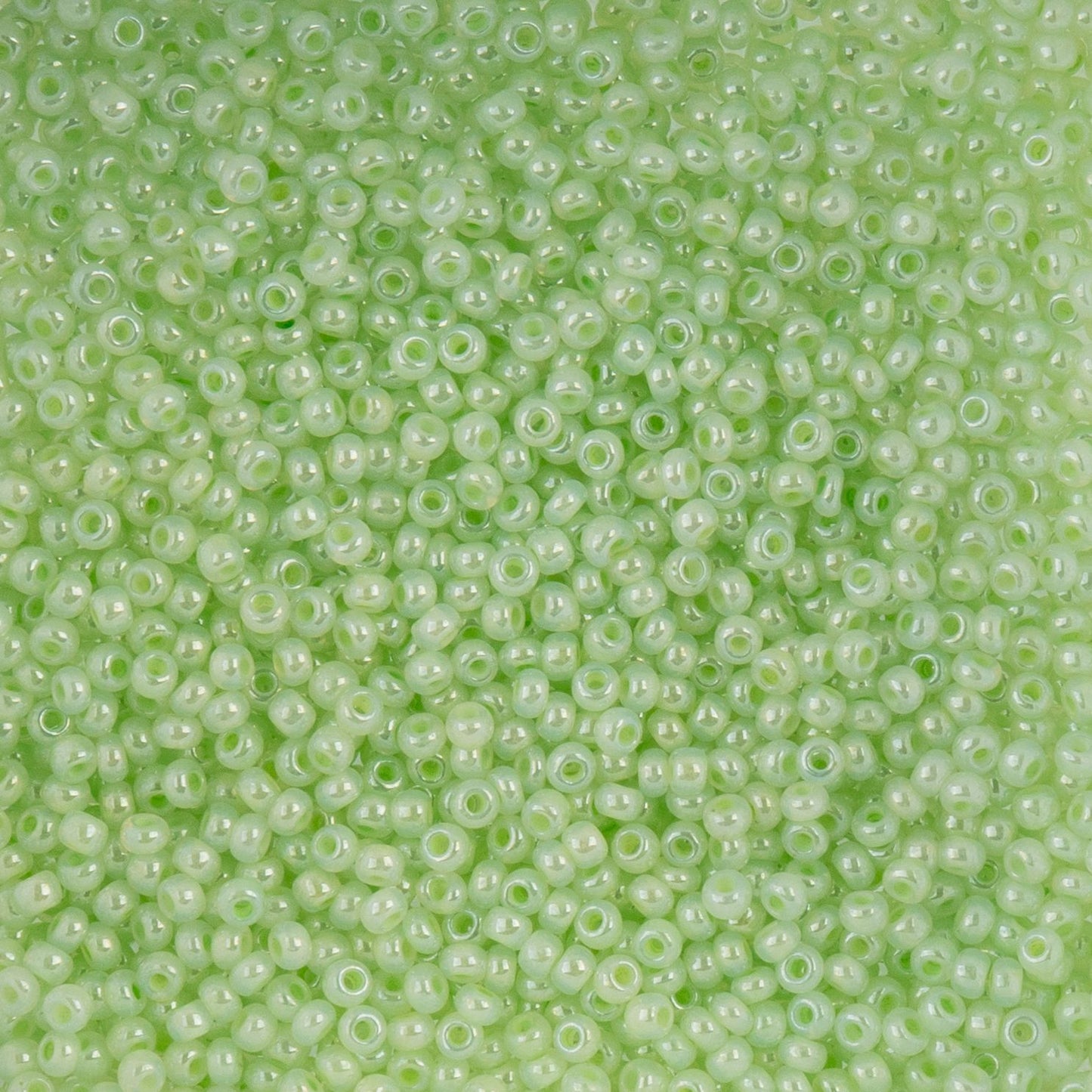 Czech Seed Beads - 10/0 - Pearl Dyed Pale Green (22g)