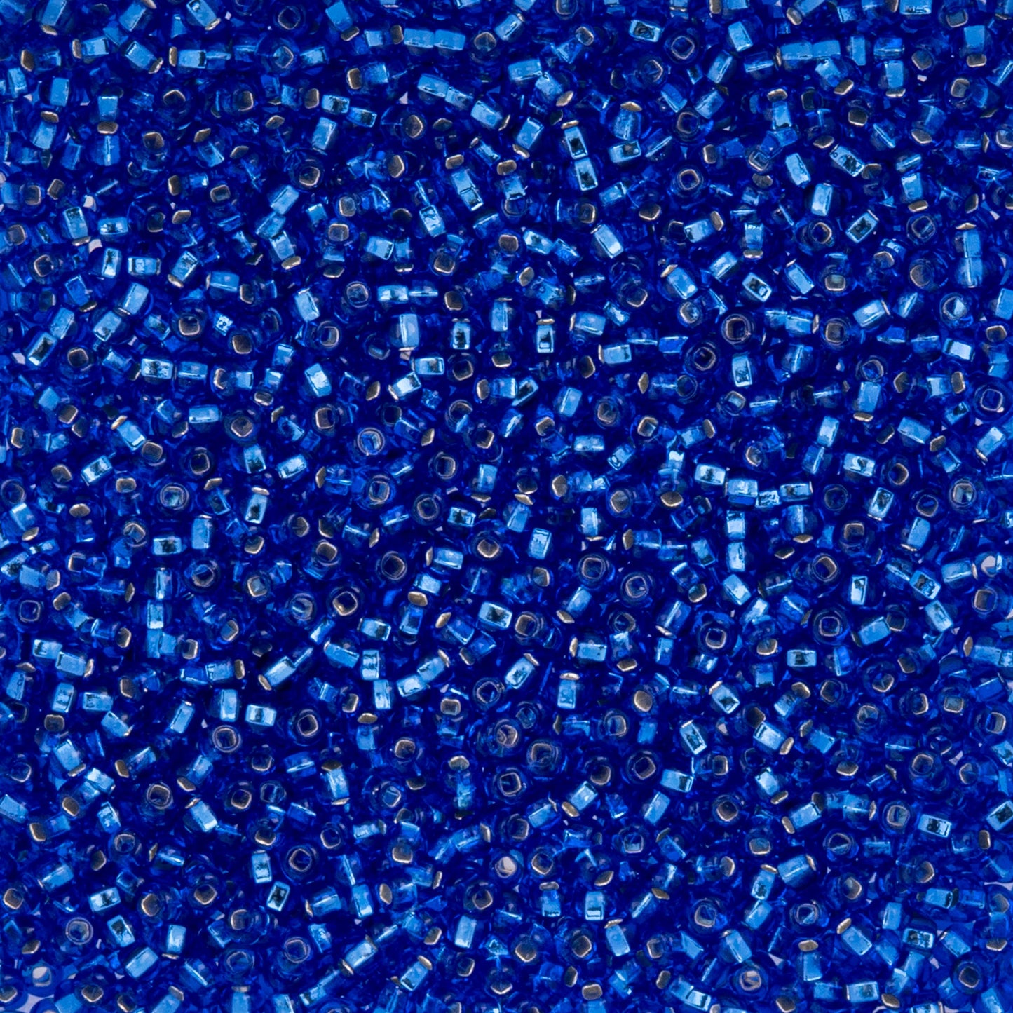 Czech Seed Beads - 10/0 - Silver Lined Dark Blue (22g)