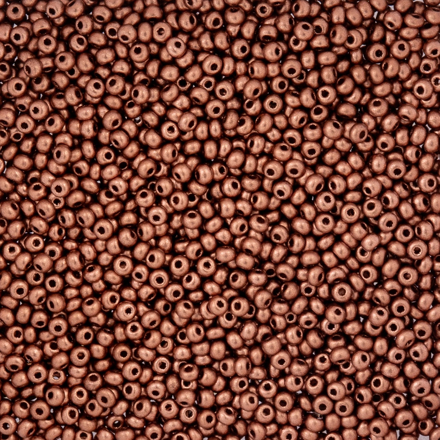 Czech Seed Beads - 10/0 - Metallic Copper Matte (22g)