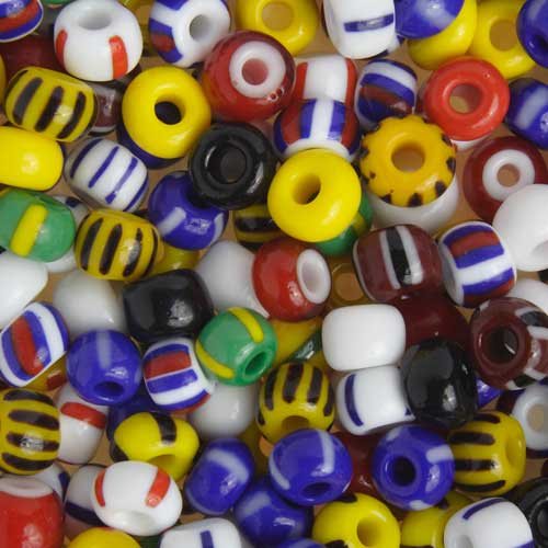 Czech - 32/0 - Seed bead - Opaque Stripe Multi Mix (500g)