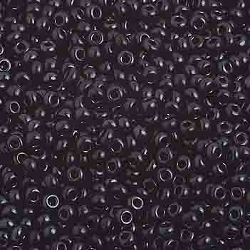 Czech - 10/0 Seed Beads - Opaque Black (500g)
