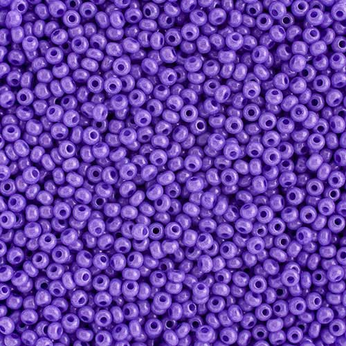 Czech - 10/0 Seed Beads - Opaque Dark Violet Dyed (500g)