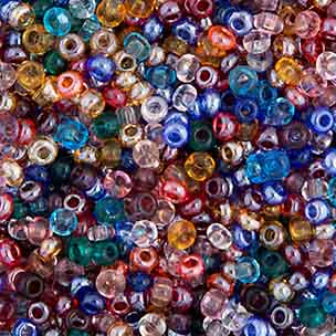 Czech - 10/0 - Seed Beads - Transparent Multi Mix (500g)