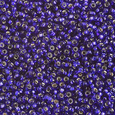 Czech - 10/0 Seed Beads - Silver Lined Royal Blue (500g)