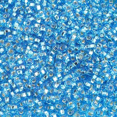 Czech - 10/0 Seed Beads - Silver Lined Aqua (500g)