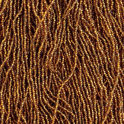 Czech - 10/0 Seed Beads - Silver Lined Dark Topaz (500g Strung)