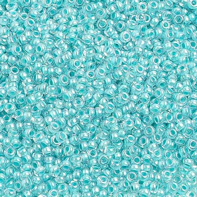 Czech - 10/0 Seed Beads - Color Lined Turquoise (500g)