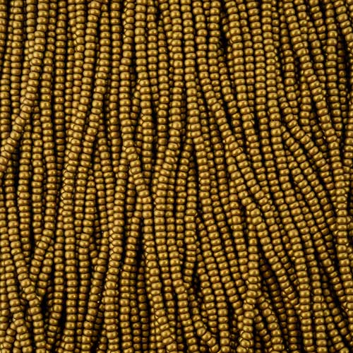 Czech - 10/0 Seed Beads - Matte Gold (500g Strung)