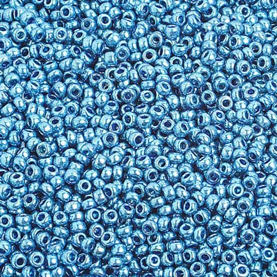 Czech - 10/0 Seed Beads - Metallic Blue (500g)