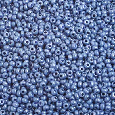 Czech - 10/0 Seed Beads - Opaque Blue Luster (500g)