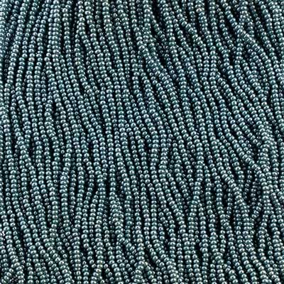 Czech - 10/0 Seed Beads - Dark Green Luster (500g Strung)