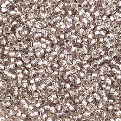 Czech - 10/0 Seed Beads - Silver lined Light Grey Solgel (500g)
