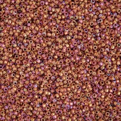Czech - 10/0 Seed Beads - Dyed Pink AB Solgel (500g)