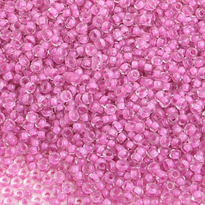 Czech - 10/0 Seed Beads - Fuchsia Color Lined Terra Color (500g)