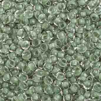Czech - 10/0 Seed Beads - Color Lined Dark Olive Terra Color (500g)