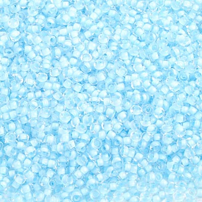 Czech - 10/0 Seed Beads - Color Lined Baby Blue Terra Color (500g)