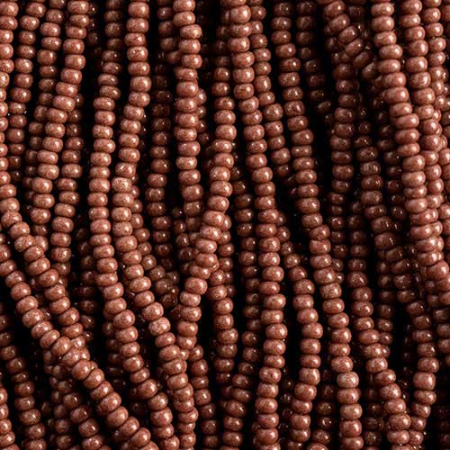 Czech - 10/0 Seed Beads - Terra Intensive Dark Brown (500g Strung)