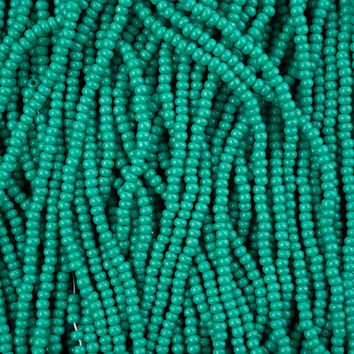 Czech - 10/0 Seed Beads - Terra Intensive Dark Green (500g Strung)