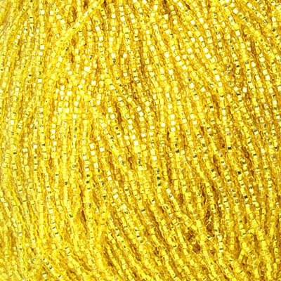 Czech Seed Beads - 8/0 - Silver Lined Yellow (500g Strung)