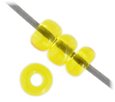 Czech Seed Beads - 8/0 - Transparent Yellow (500g Strung)