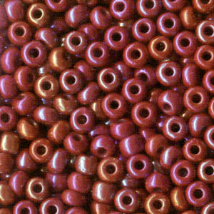 Czech Seed Beads - 8/0 - Opaque Ruby AB (500g)