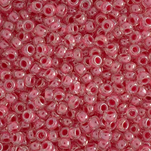 Czech Seed Beads - 8/0 - Transparent Crystal/Red Lined (500g)