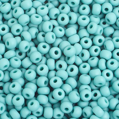 Czech Seed Beads - 6/0 - Matte Opaque Turquoise (500g)