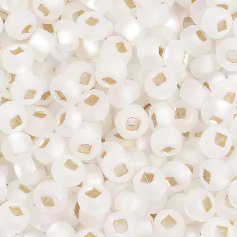 Czech Seed Beads - 6/0 - Crystal Silver Lined Rainbow Matte (500g)