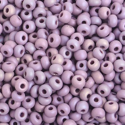 Czech Seed Beads - 6/0 - Matte Opaque Mauve AB (500g)